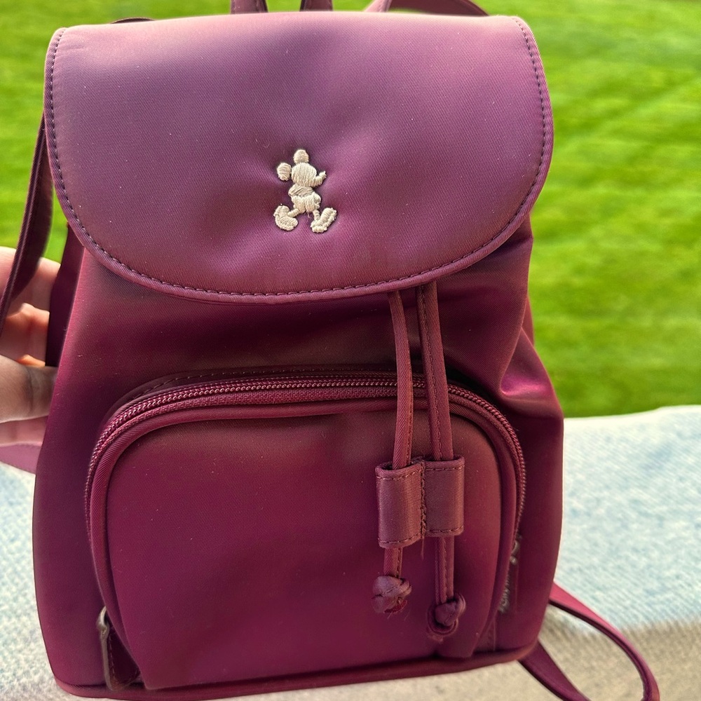 Disney Backpack with Wallet Burgundy